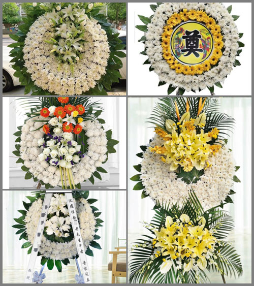 湖南常德武陵区东江街道浮桥村花圈速递